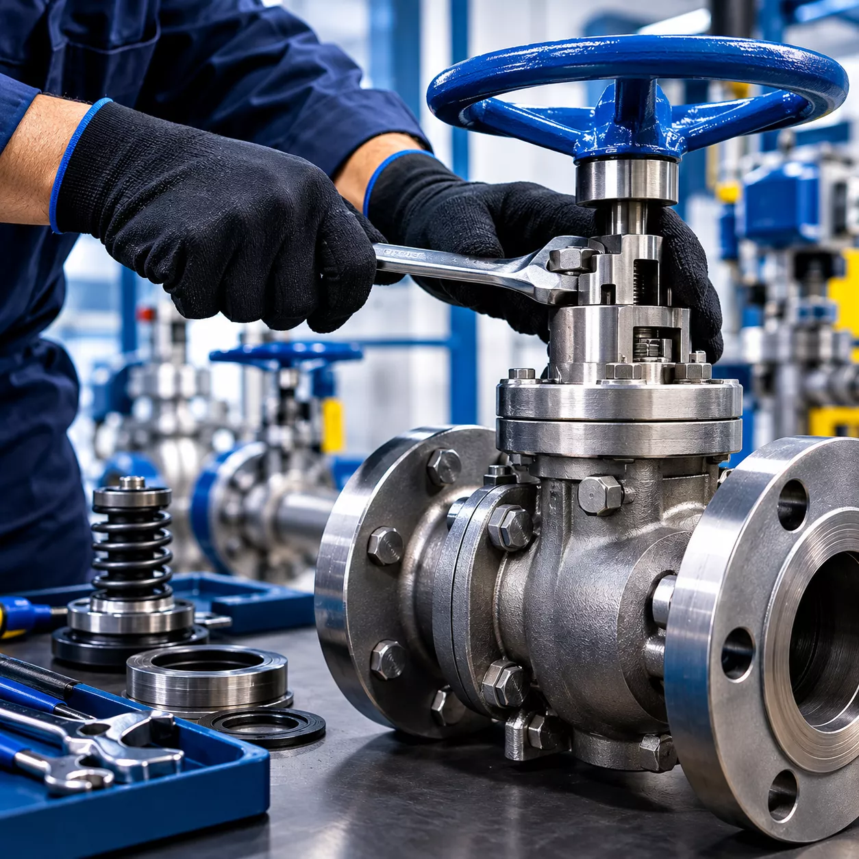 Manutenção em Válvulas Industriais